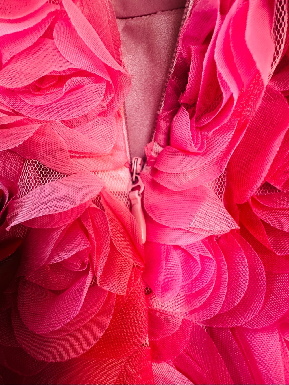Dress the Population Sasha Strapless Rosette Mini Dress Pink Blush NWT Size L - Picture 9 of 12